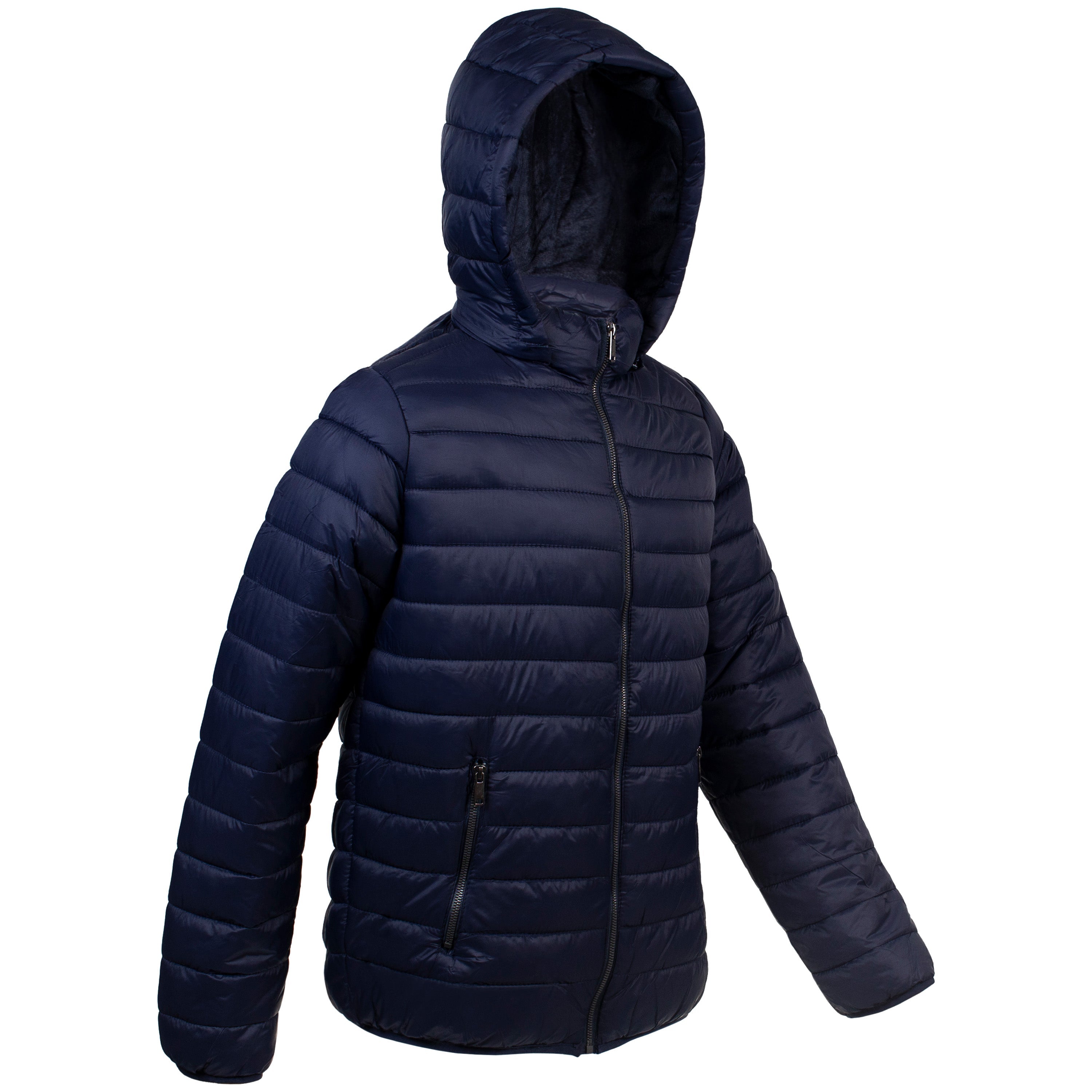 Men's Hooded Warm Winter Wholesale Coats in Assorted Colors & Sizes - Bulk Case of 12 Winter Jackets