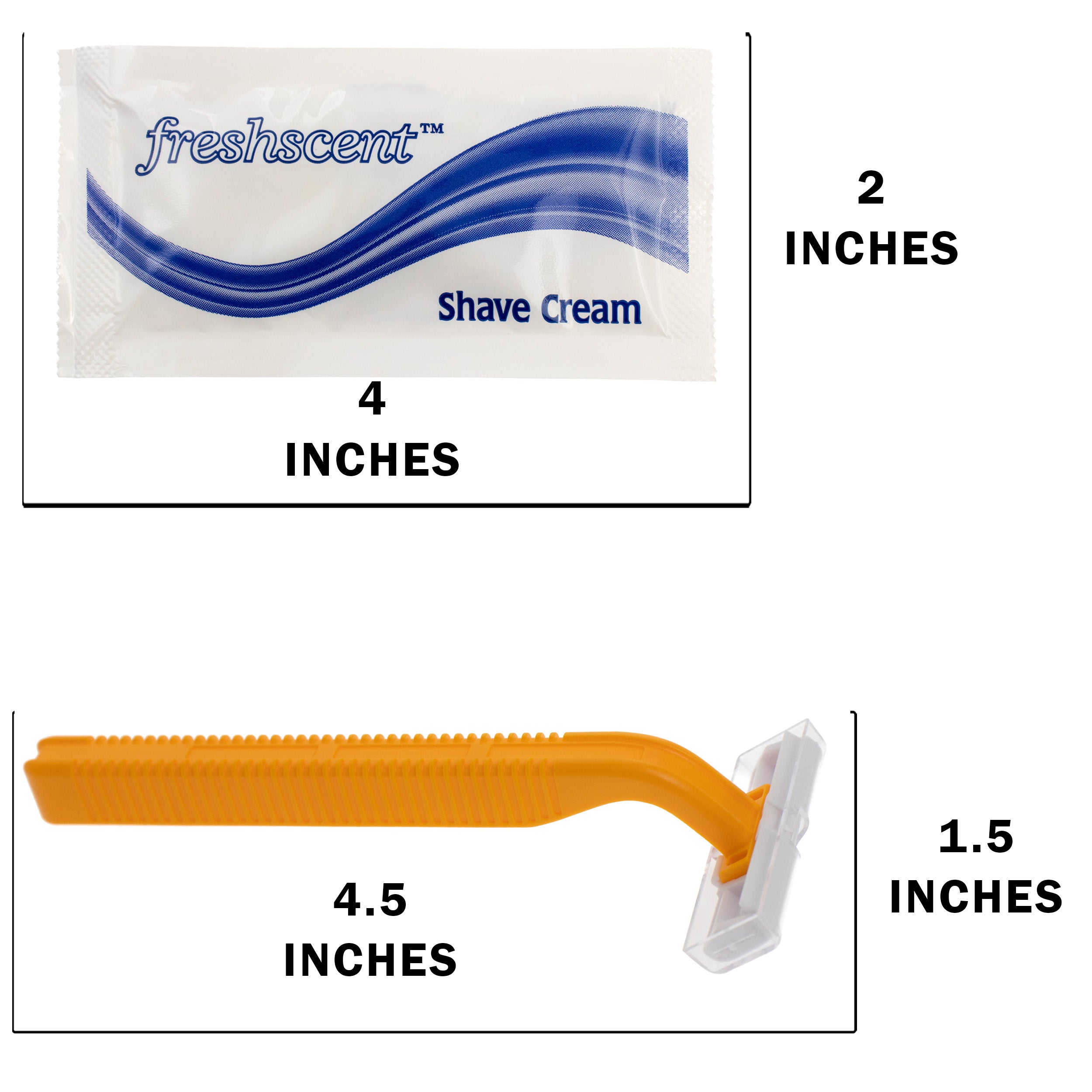 11 Piece Deluxe Wholesale Hygiene Kits - Bulk Toiletry Case of 96 Kits