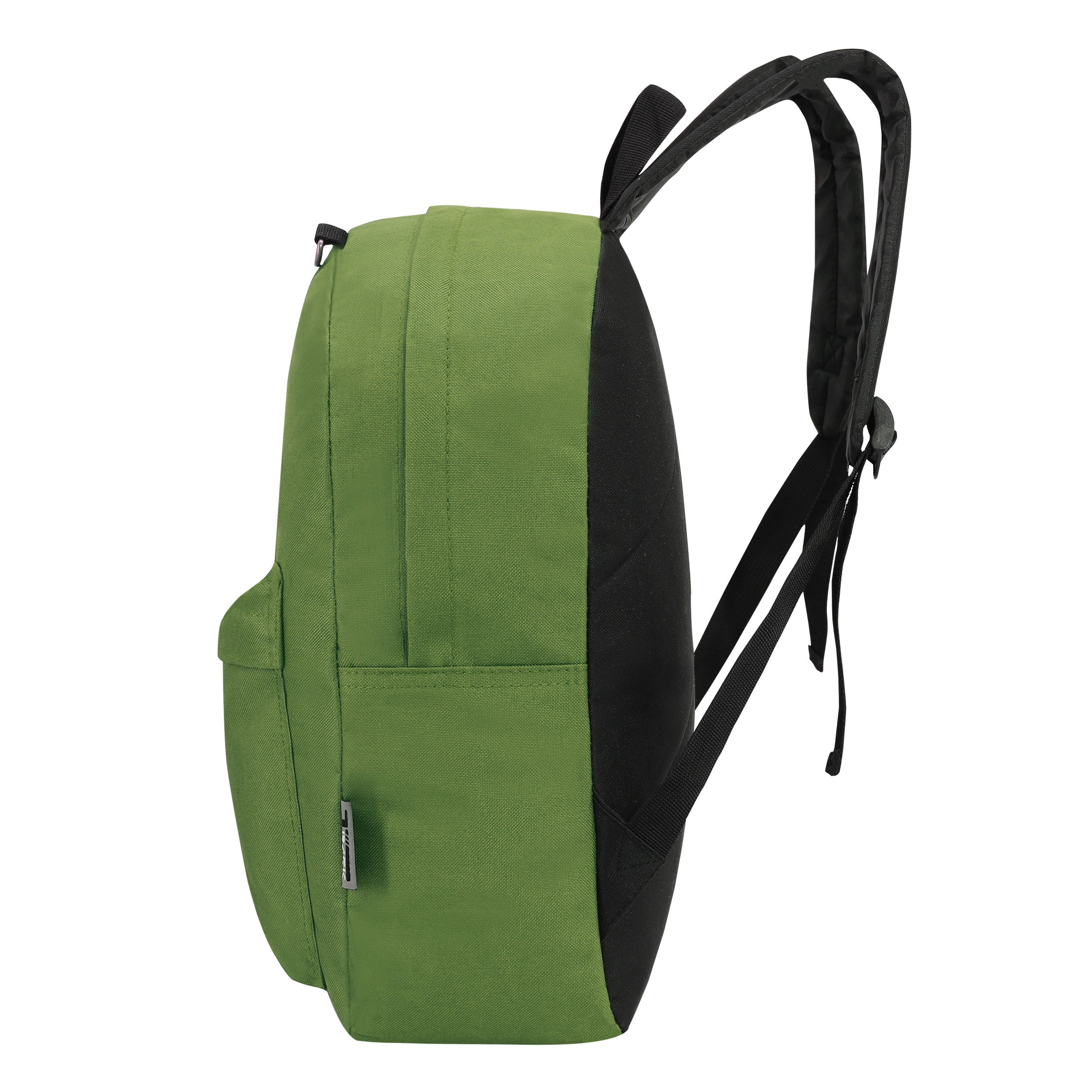 17" Kids Wholesale Backpacks in Olive Green | Bulk Case of 24 Bookbags