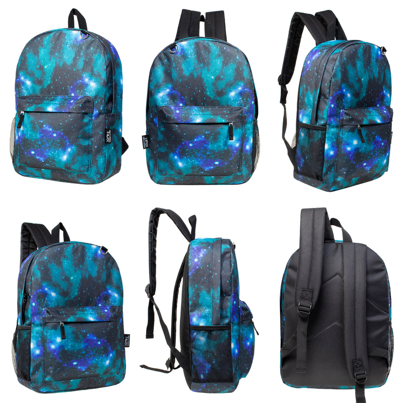 17" kids Wholesale Backpacks- 12 Assorted Colors, Wholesale Case of 24 Bookbags