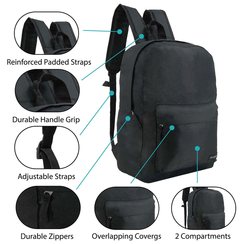 Earthquake Emergency Kits Case of 12 Bulk Backpacks and 12 Wholesale Hygiene Kits - Homeless Care Packages