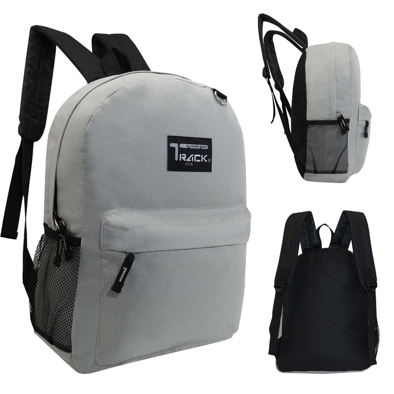 light grey wholesale 17 inch kids backpacks