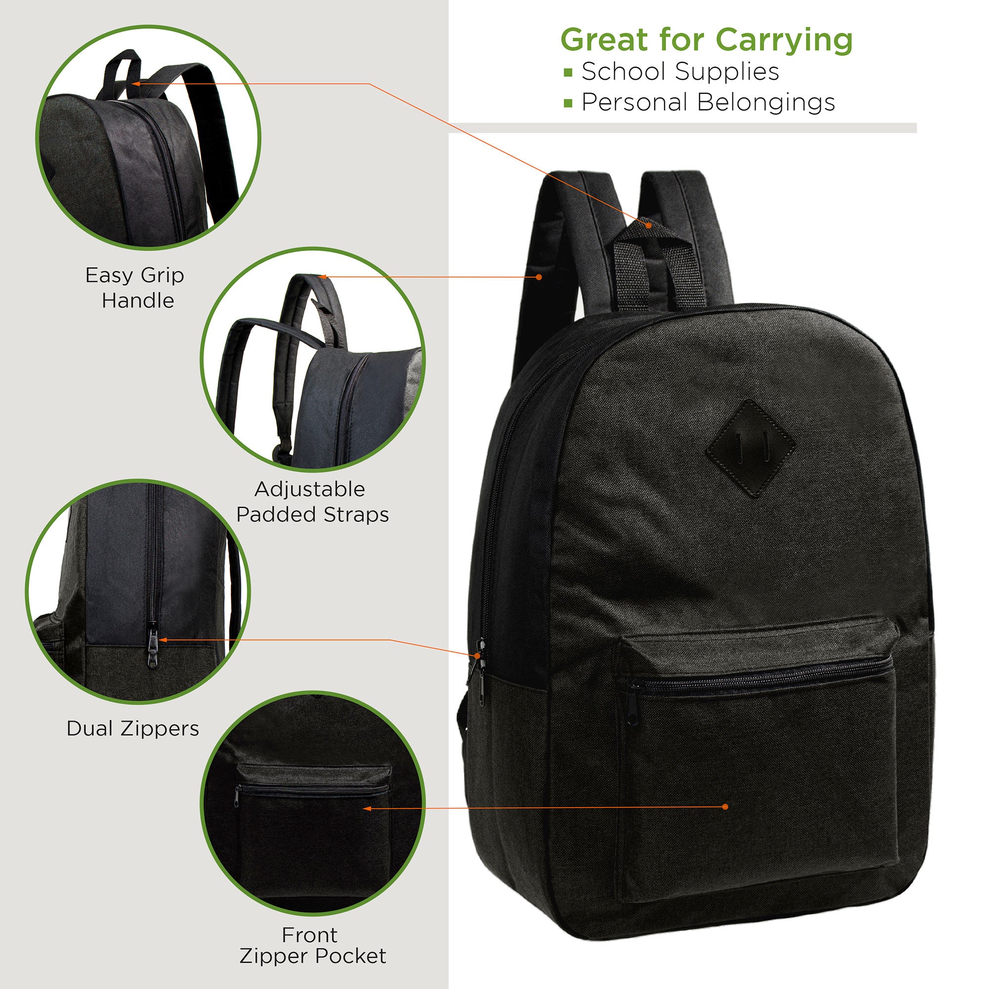 unisex back to school wholesale backpacks SKU BAPA-306-24