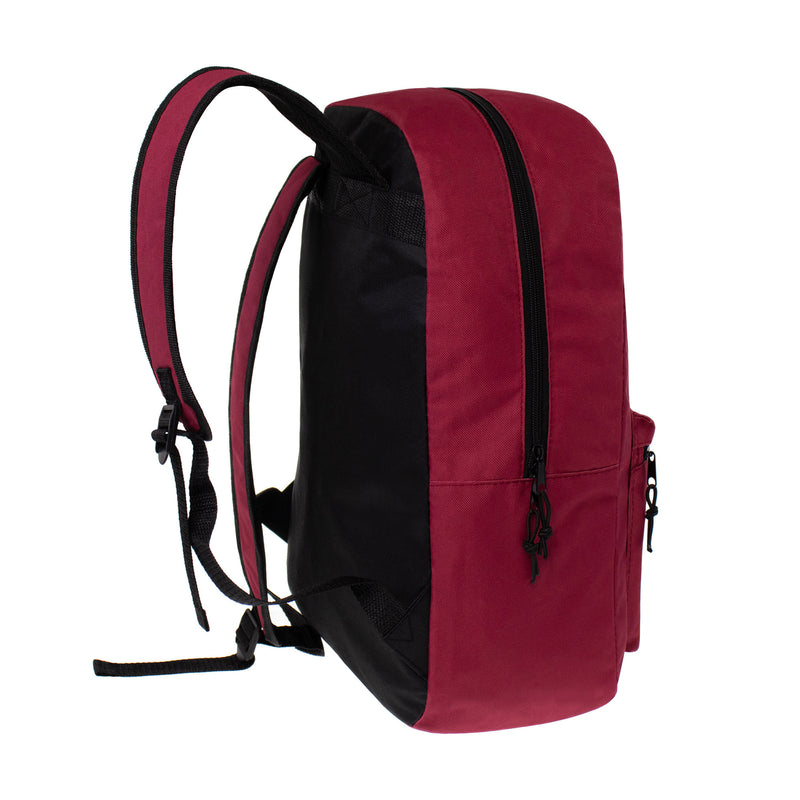 reinforced padded strap unisex 17 inch backpack