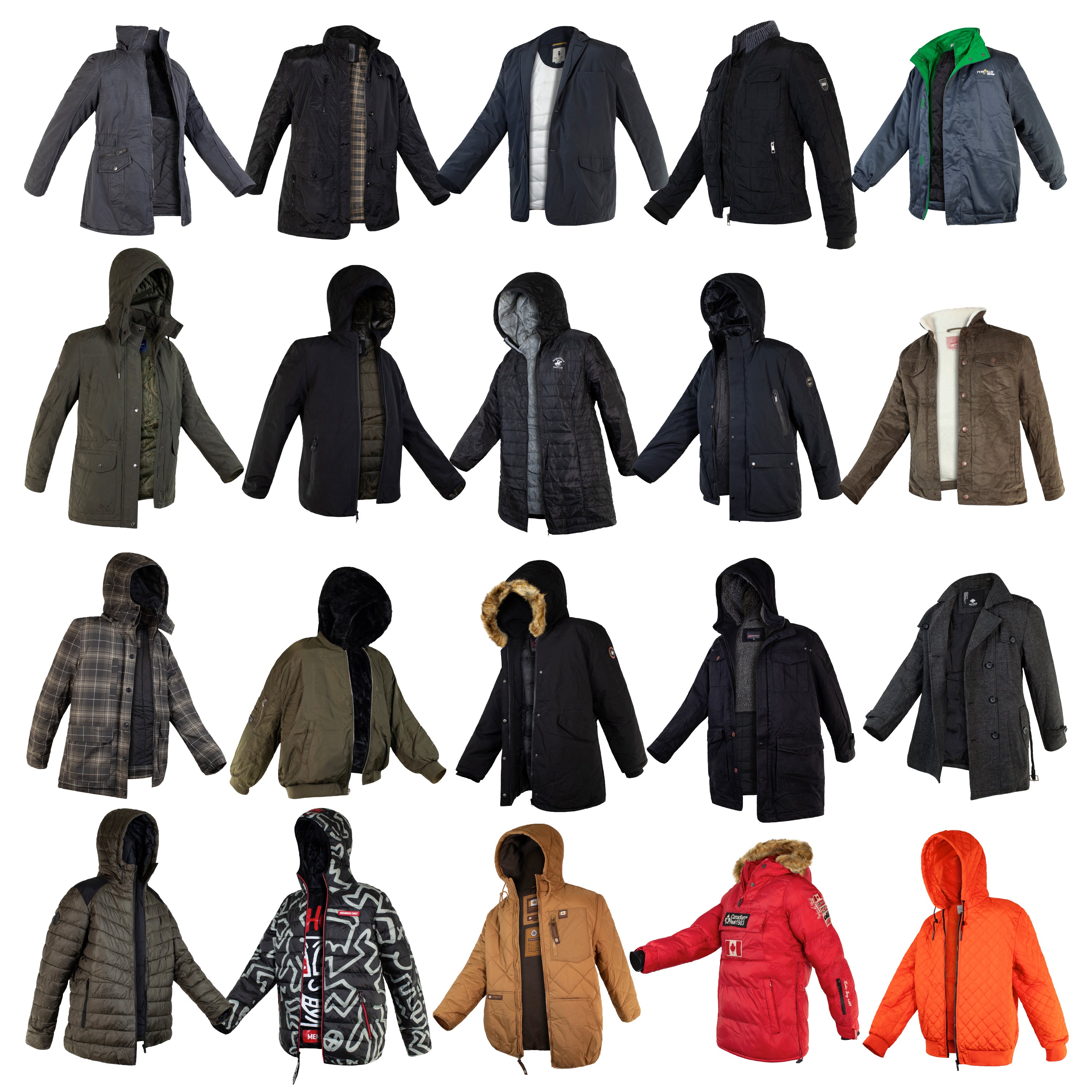 Bulk Winter Coats Wholesale Jackets for Homeless Donations & Charity