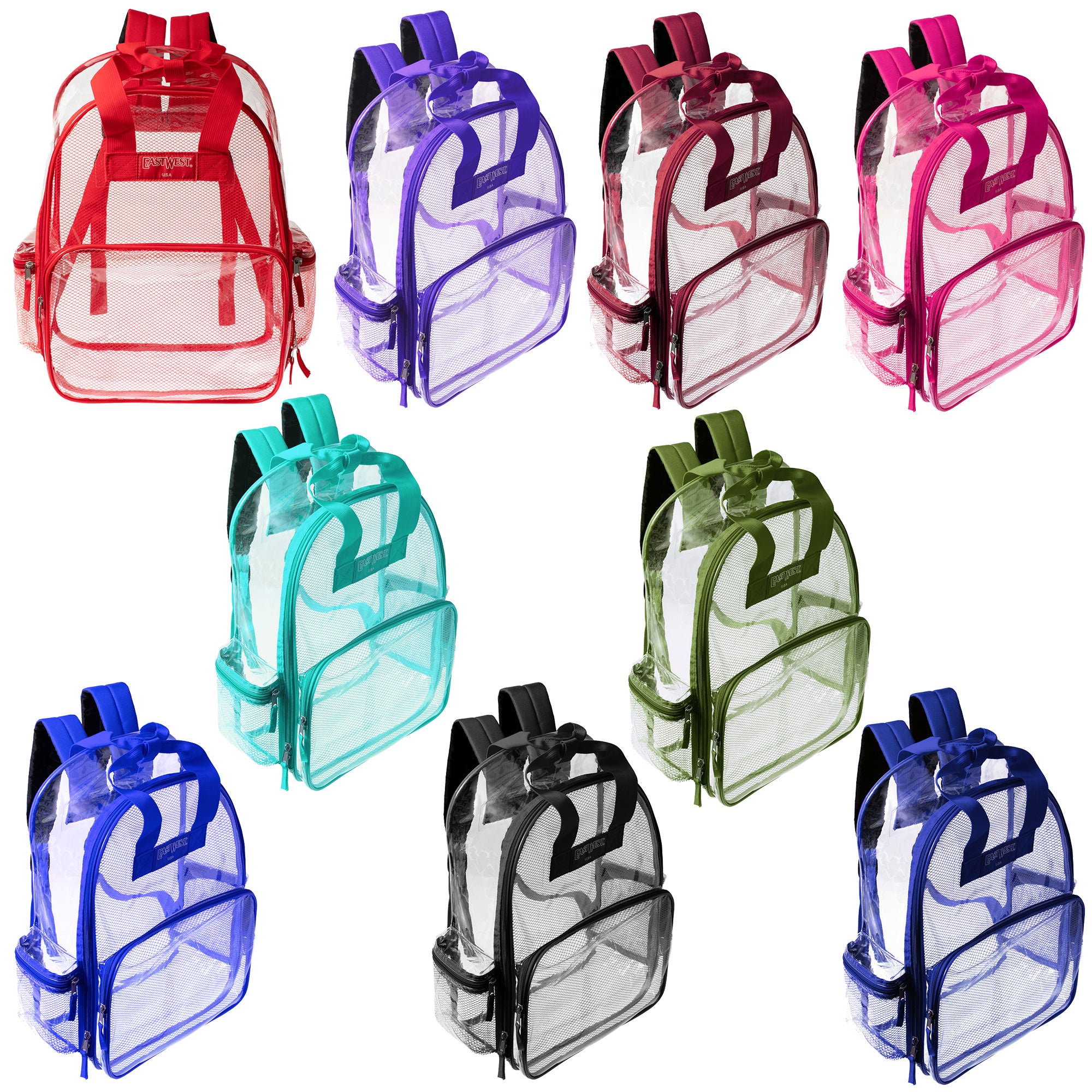 Clear and Mesh Backpacks | Wholesale Clear School Backpacks