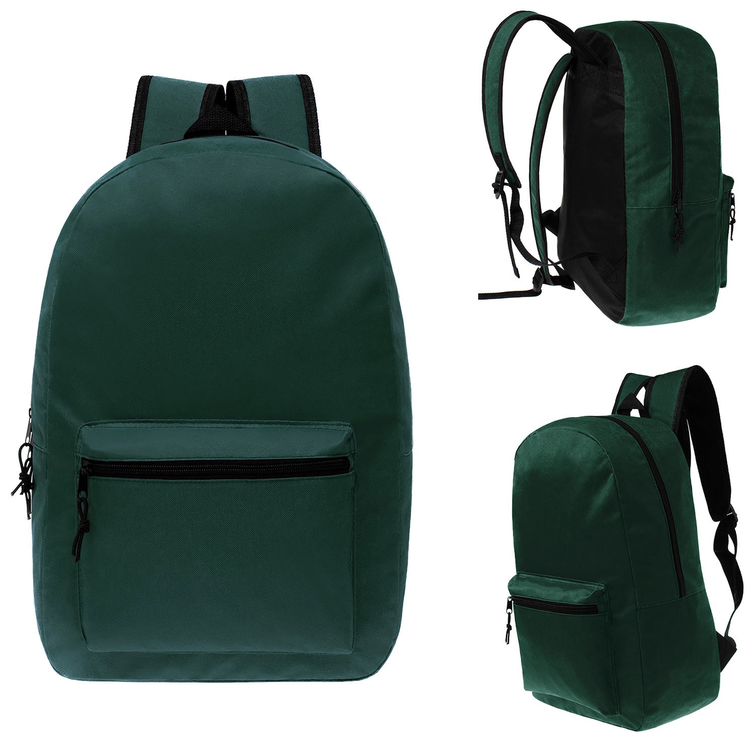 dark green school wholesale backpack or kids