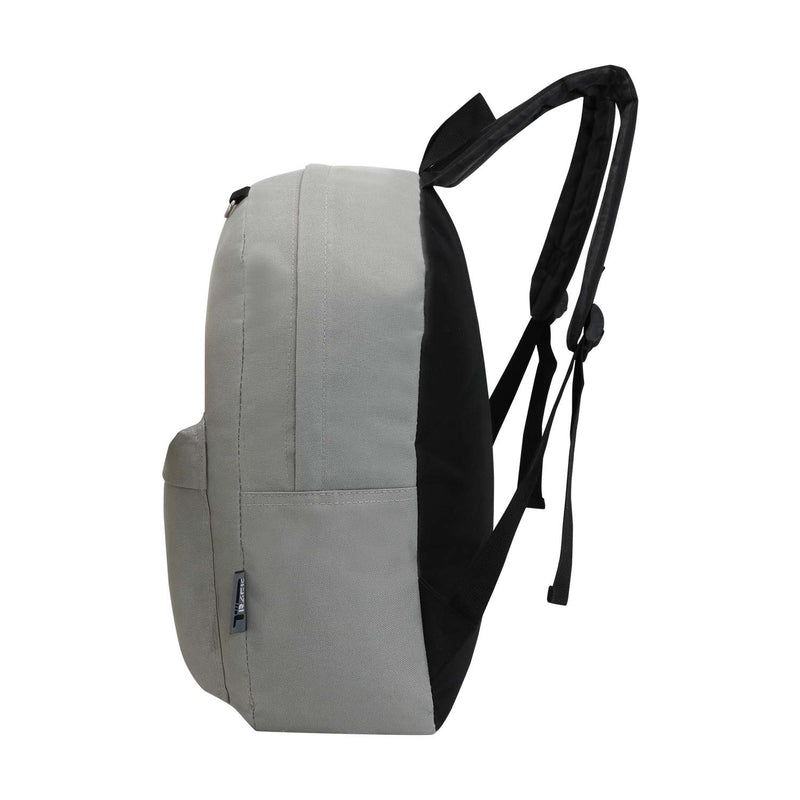gray wholesale 17 inch kids backpacks for school with free shipping