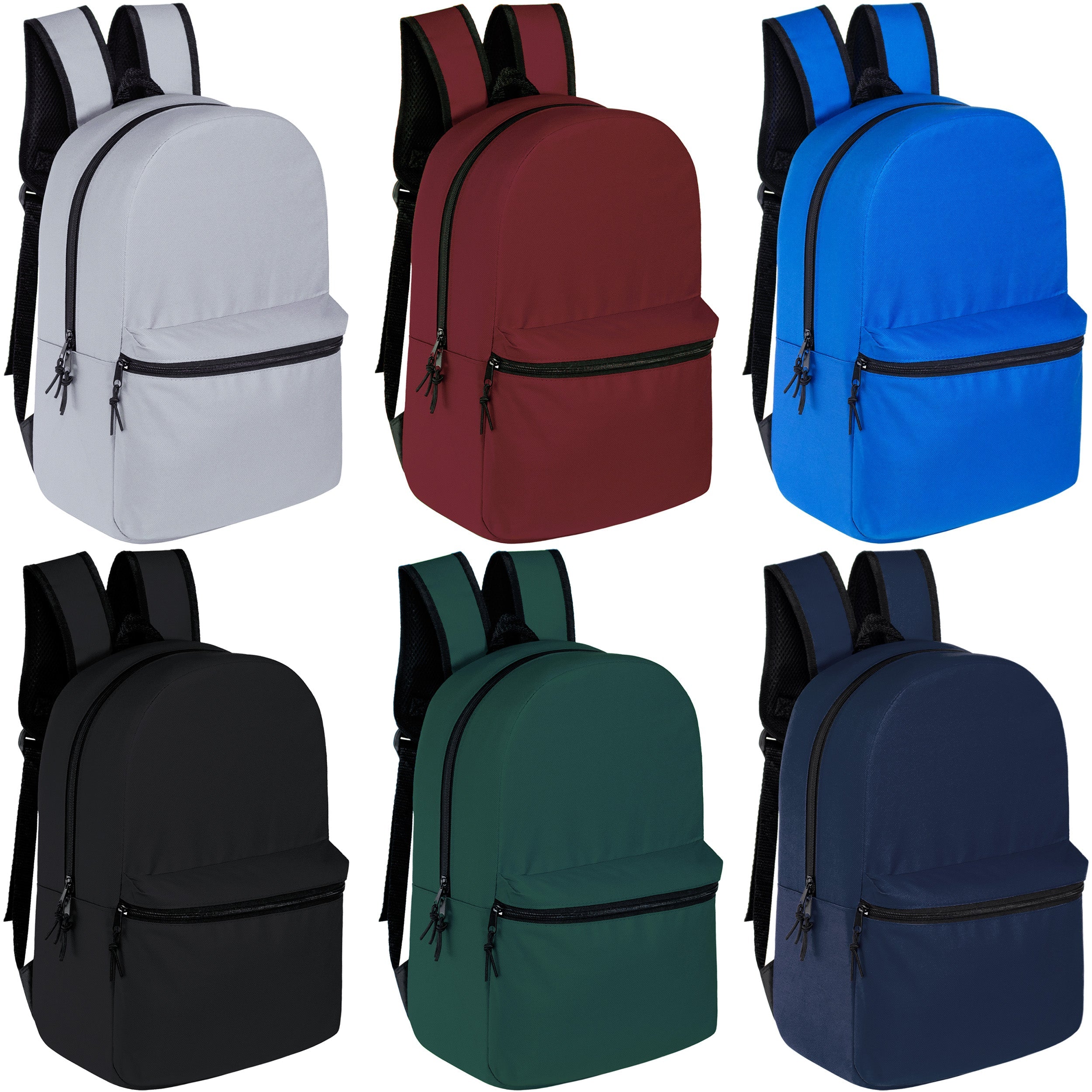Back to school 15" backpacks for kids in  assorted colors