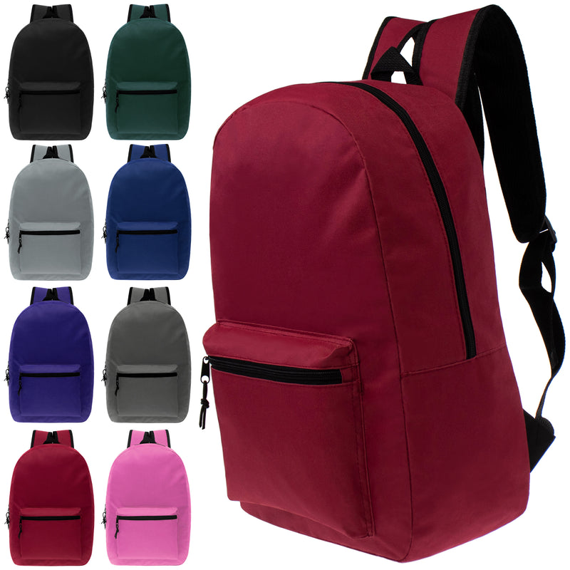 wholesale 15 inch backpack 8 colors