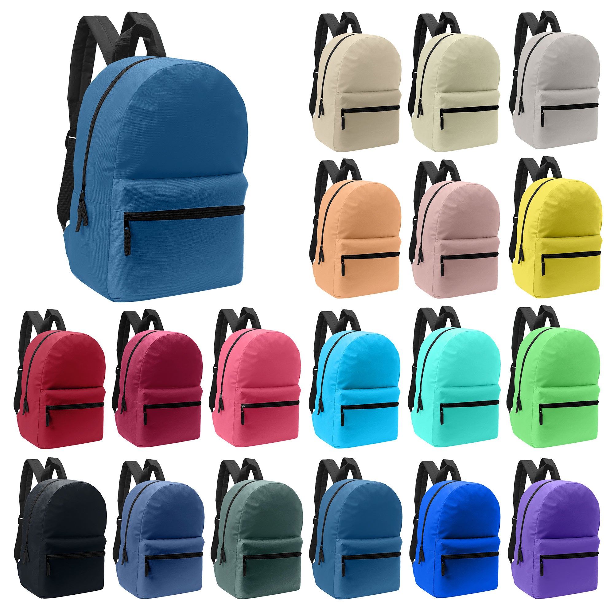 wholesale backpacks in bulk for back to school in 18 colors BAPA-280-36 