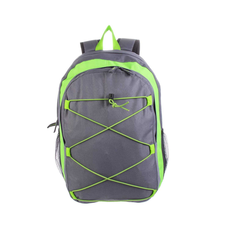Grey Back to School Wholesale Bungee Backpacks