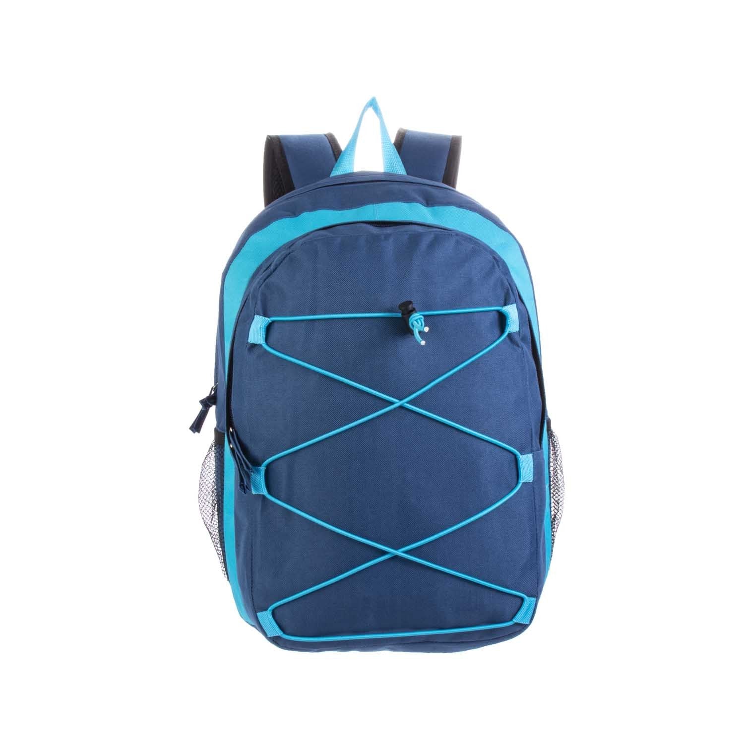 Back to School Wholesale Bungee Backpacks in Blue