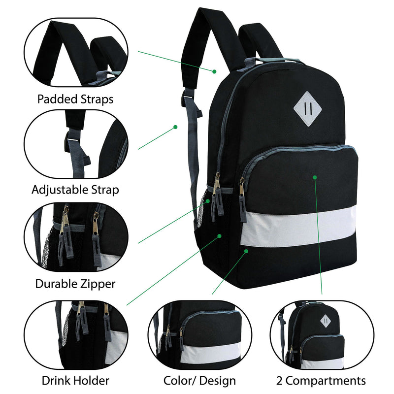 Bulk Case of 12 Backpacks and 12 Winter Item Sets and 12 Hygiene Kits - Wholesale Care Package - Emergencies, Homeless, Charity