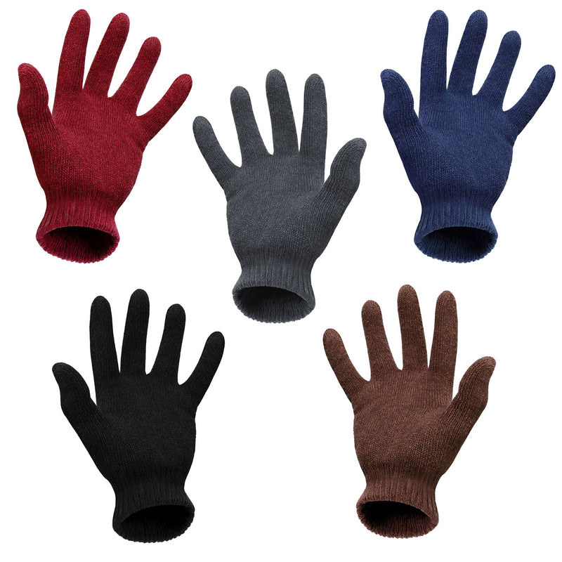 Bulk Case of 12 18" Black Backpacks and 12 Winter Gloves & Hats - Wholesale Care Package - Emergencies, Homeless, Charity