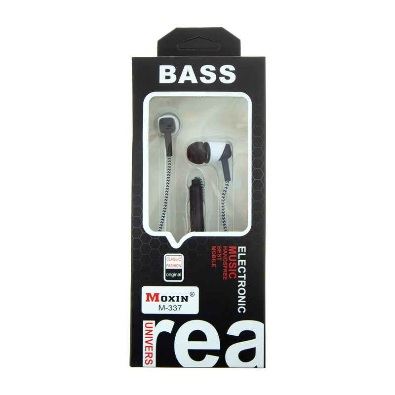 Wholesale Classic Earbud Headphones in 3 Assorted Colors - Bulk Case of 48 - M-337-ASST-48
