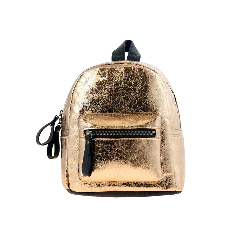 Wholesale 10" Cute Mini Backpack in 4 Assorted Colors - Bulk Case of 24 - 9812-CRACK-ASST-24