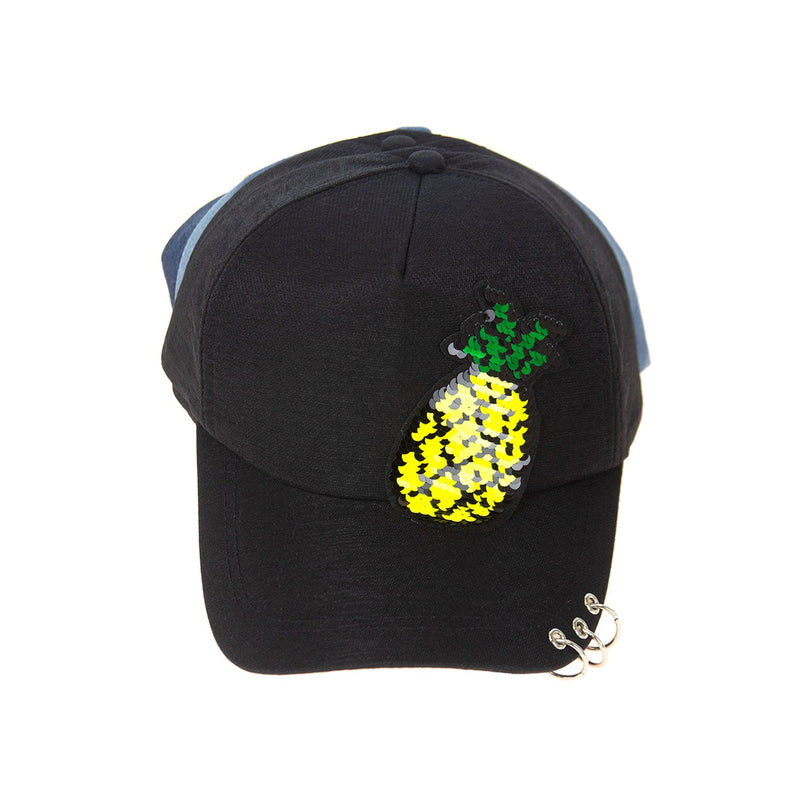 Wholesale Adjustable Pierced Patch Baseball Cap in 4 Assorted Colors - Bulk Case of 24 Hats - 2071P-24