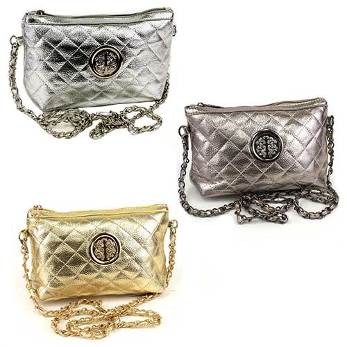 Wholesale Quilted Bag w/ Ornament Met Pack - 7261-MET-60