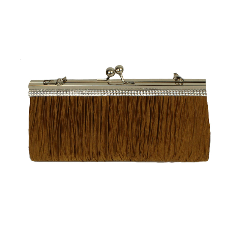Wholesale Large Evening Bags w/ Stones - Pleated Assorted Colors - EB1020-PLEATED-ASST-48