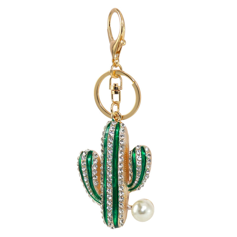 Wholesale Cactus Bling Key Chains - Bulk Case of 48 - 51660-CACTUS-48