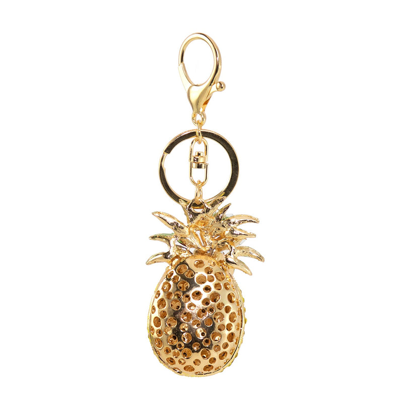 Wholesale Pineapple Bling Key Chains - Bulk Case of 48 - 51660-PINEAPPLE-48