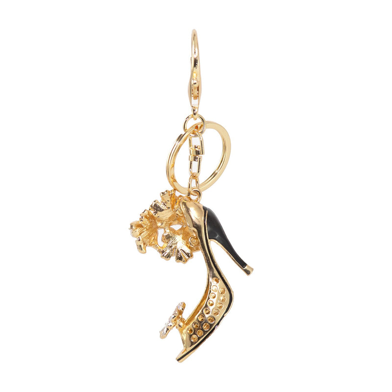 Wholesale Bling Key Chains in 9 Assorted Bags and Shoes Styles - Bulk Case of 48 - 51660-BAGSHOES-48