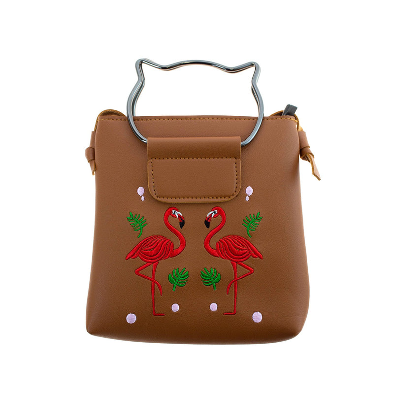 Wholesale Small Cat Handle Crossbody Bag in 5 Assorted Colors- Bulk Case of 24 - 701-ASST-24