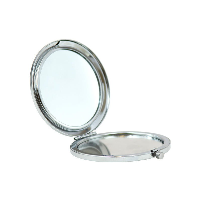 Wholesale Round Cosmetic Mirror in Assorted Alpaca Prints - Bulk Case of 48 - 801-ALPACA-48
