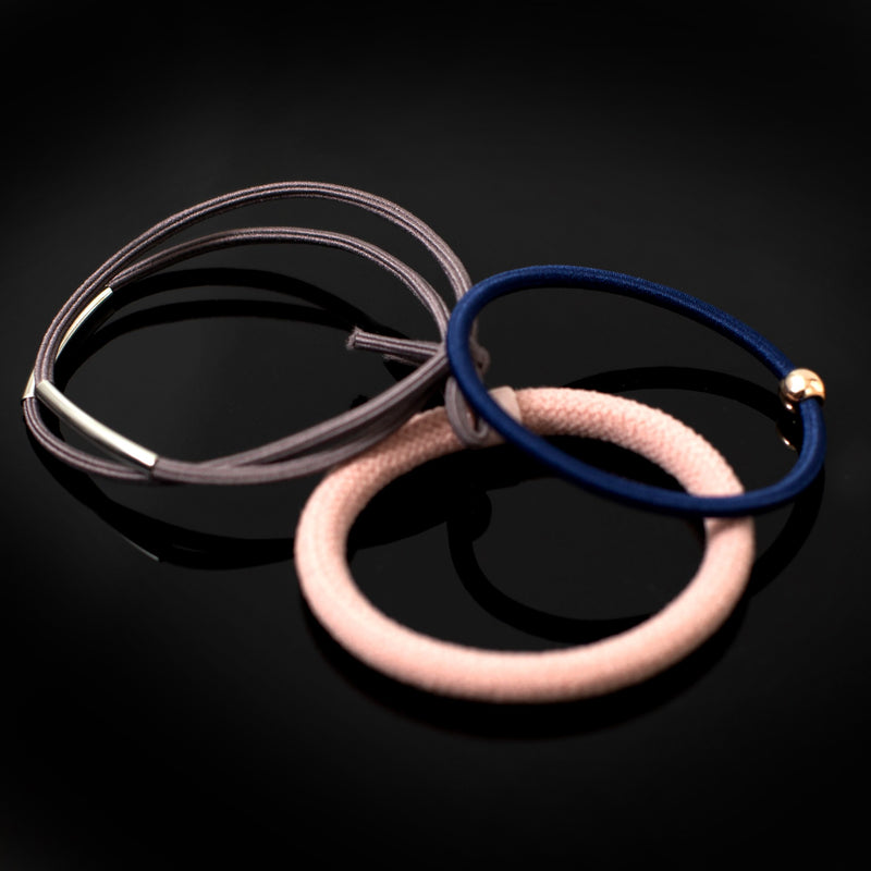 12 Piece Assorted Bulk Hair Ties in Jar - Wholesale Case of 24 - 84120-24
