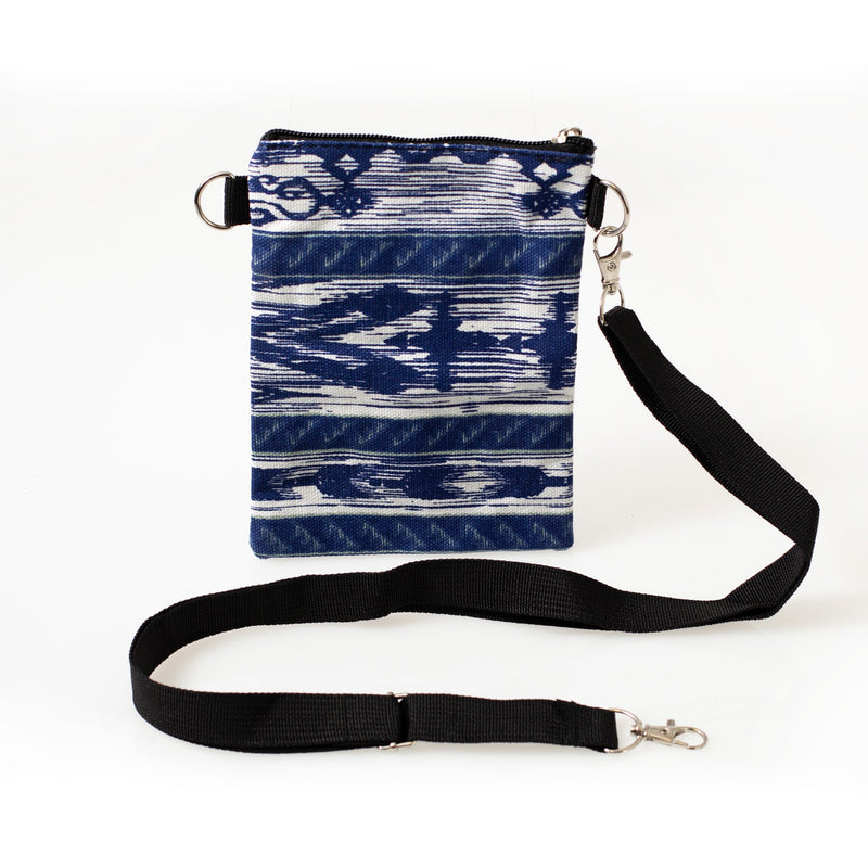 7" Bulk Crossbody Bags 3 in 1 with 2 Zippered Pockets in 4 Assorted Prints - Wholesale Case of 24 - 2390-PRINTED-24
