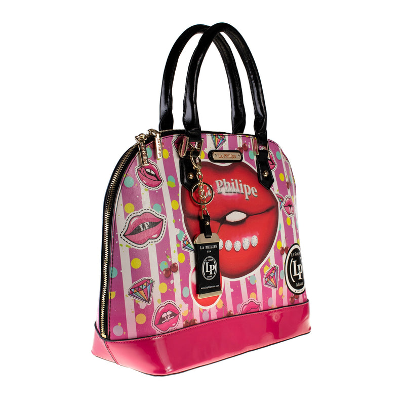 Women's Wholesale Round Tote in Assorted Design Prints - Bulk Case of 24