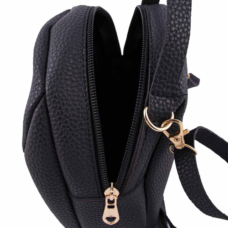 7" Wholesale Backpacks Mini Leather Fashion Purse in 4 Assorted Colors - Bulk Case of 24 - 9816-24