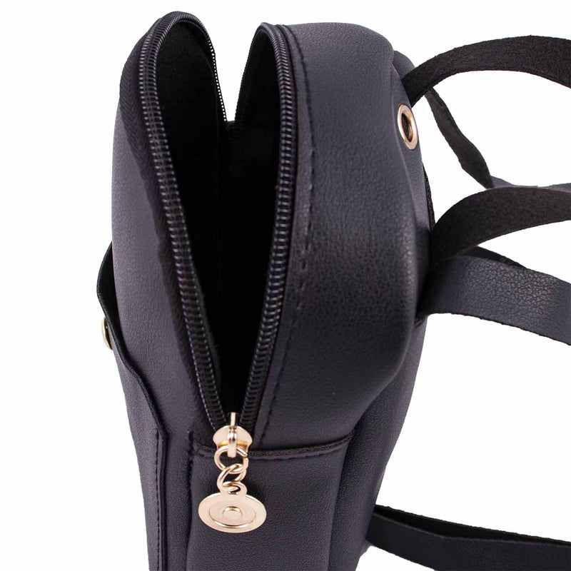 7" Wholesale Backpacks Mini Leather Fashion Purse in 4 Assorted Colors - Bulk Case of 24 - 9816-24