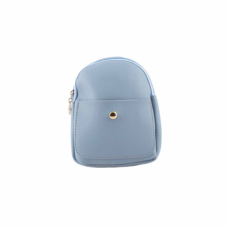 7" Wholesale Backpacks Mini Leather Fashion Purse in 4 Assorted Colors - Bulk Case of 24 - 9816-24