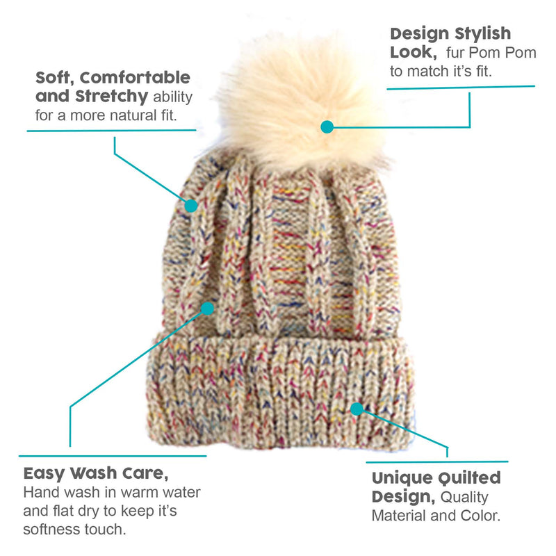 Wholesale Winter Women's Hats - One Size Fits Most- Bulk Case of 48