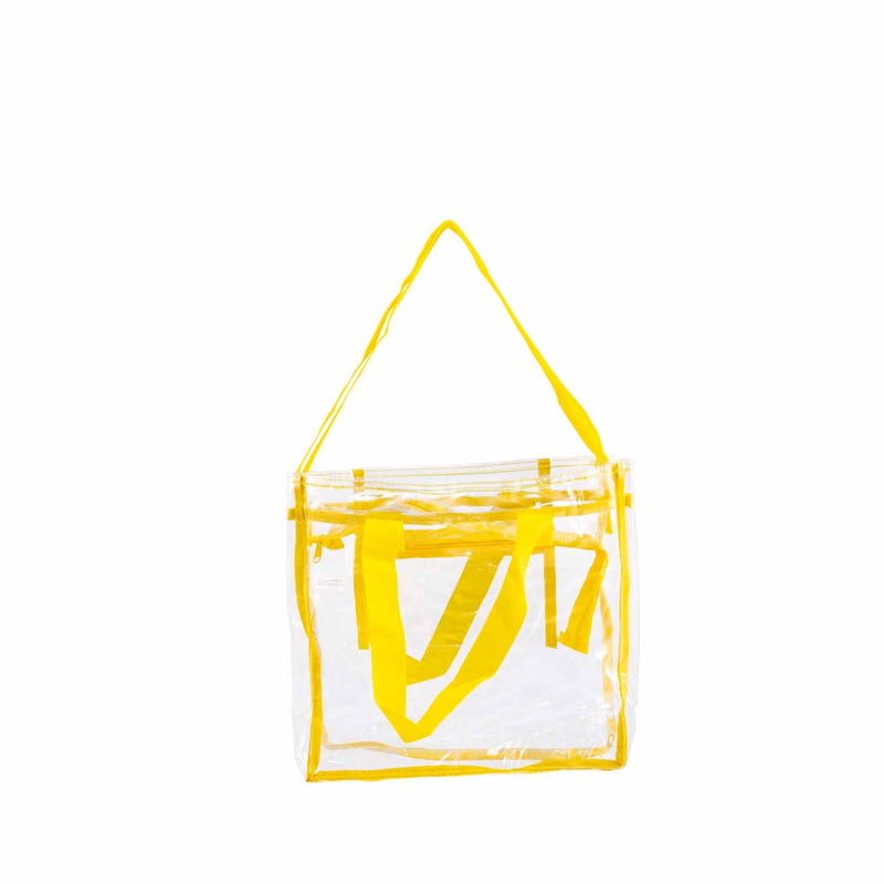 CLEARANCE WHOLESALE CLEAR TOTE BAG (CASE OF 24- $2.50 / PIECE) Wholesale Transparent Tote in Assorted Colors SKU: LGTOTE-24