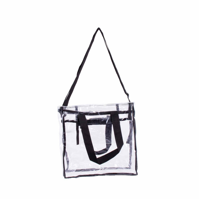 CLEARANCE WHOLESALE CLEAR TOTE BAG (CASE OF 24- $2.50 / PIECE) Wholesale Transparent Tote in Assorted Colors SKU: LGTOTE-24