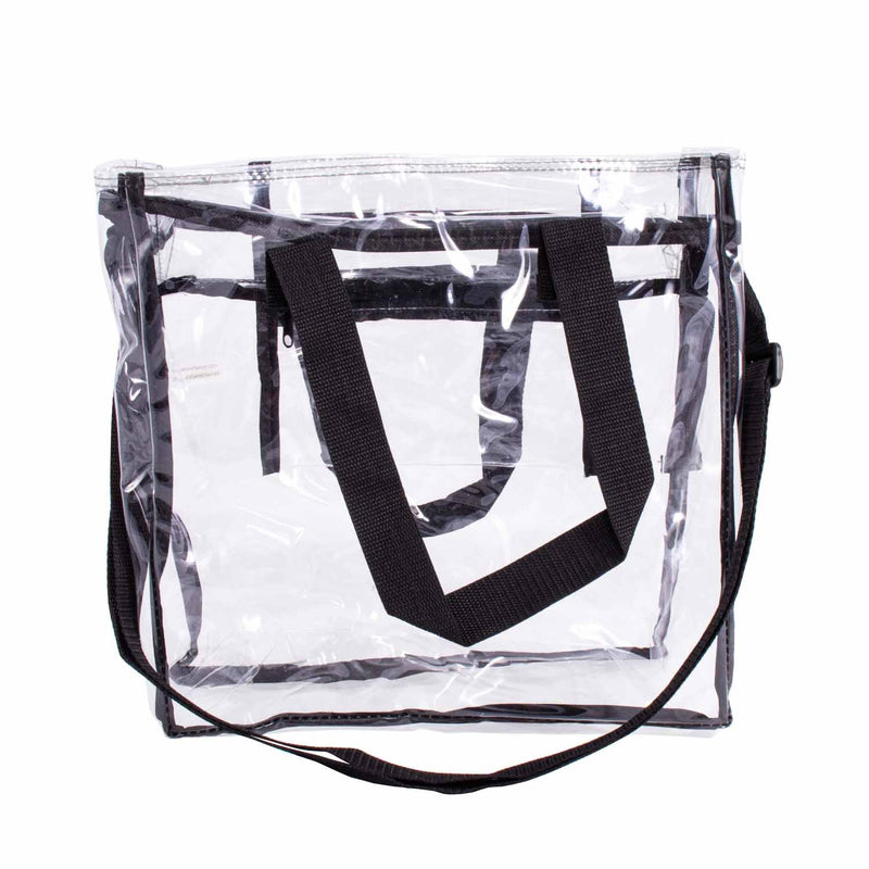 CLEARANCE WHOLESALE CLEAR TOTE BAG (CASE OF 24- $2.50 / PIECE) Wholesale Transparent Tote in Assorted Colors SKU: LGTOTE-24