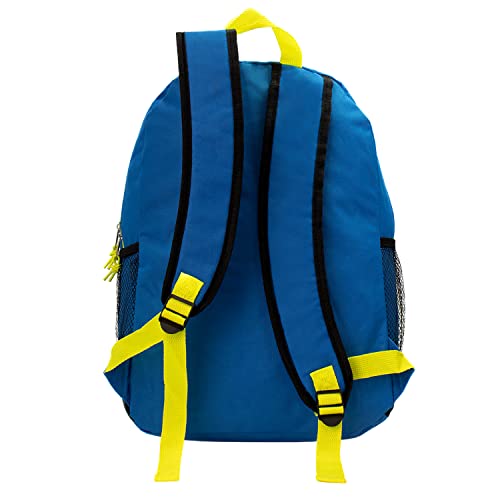 24 Pack of 17" Deluxe and Bungee Wholesale Backpack in Assorted Colors - Bulk Case of 24