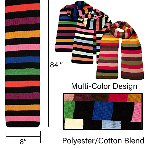 Unisex Wholesale Scarf in Assorted Colors and Styles - Bulk Case of 24