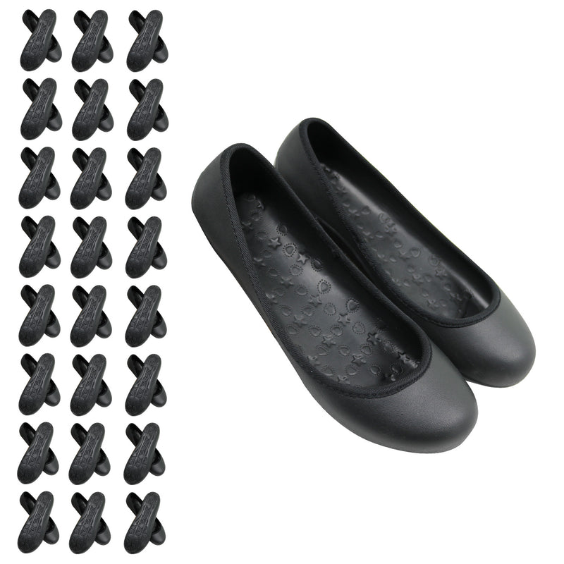 Assorted Sizes Women Wholesale Shoes in Black - Bulk Case of 24