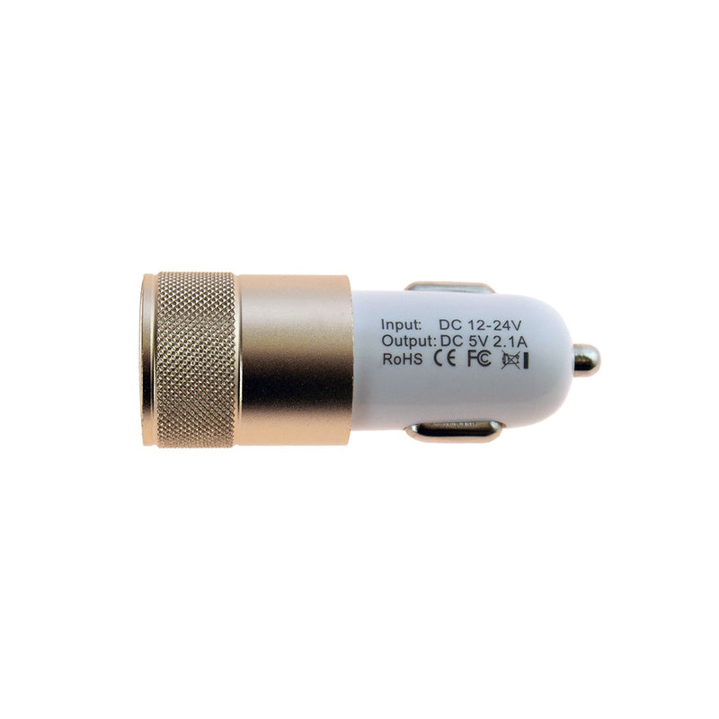 Wholesale 2 Slot Black USB Car Charger in 4 Assorted Colors - Bulk Case of 24 - 8839-USB-CHARGER-ASST-24
