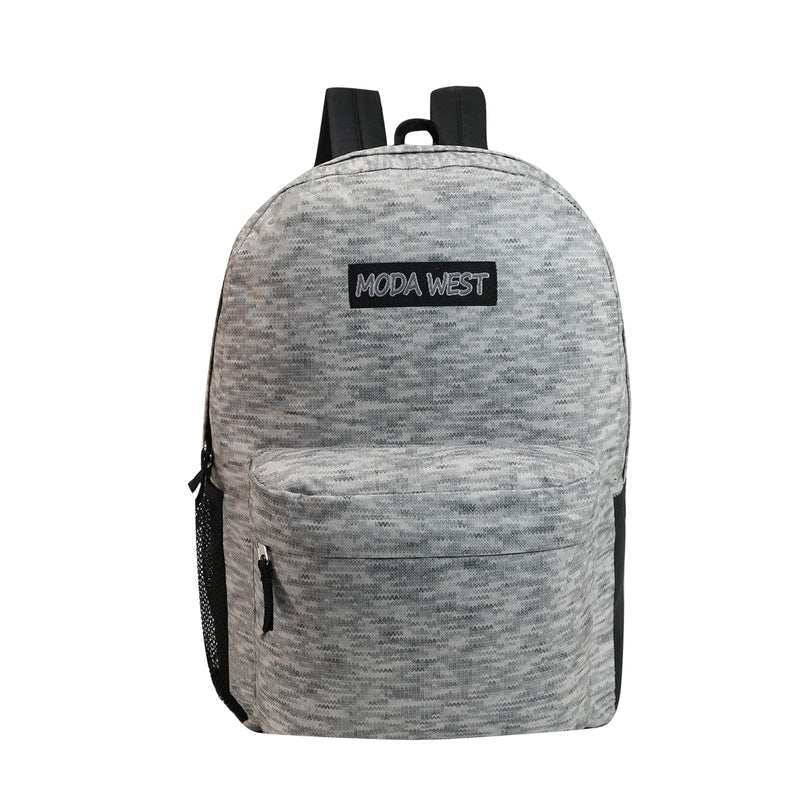 17" Classic Wholesale Backpack in 12 Colors - Bulk Case of 24
