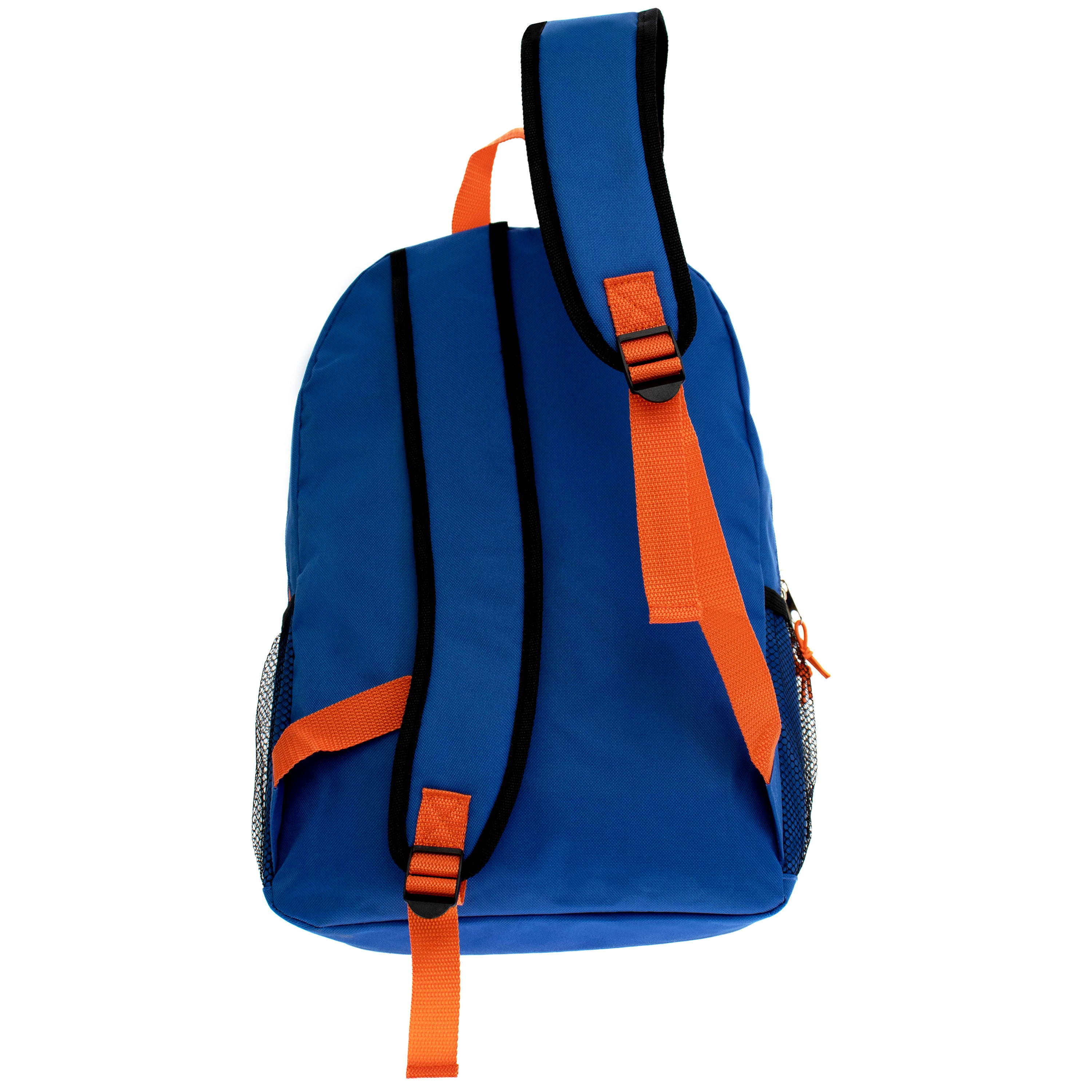 17" Bungee Wholesale Backpack in 8 Assorted Colors - Bulk Case of 24