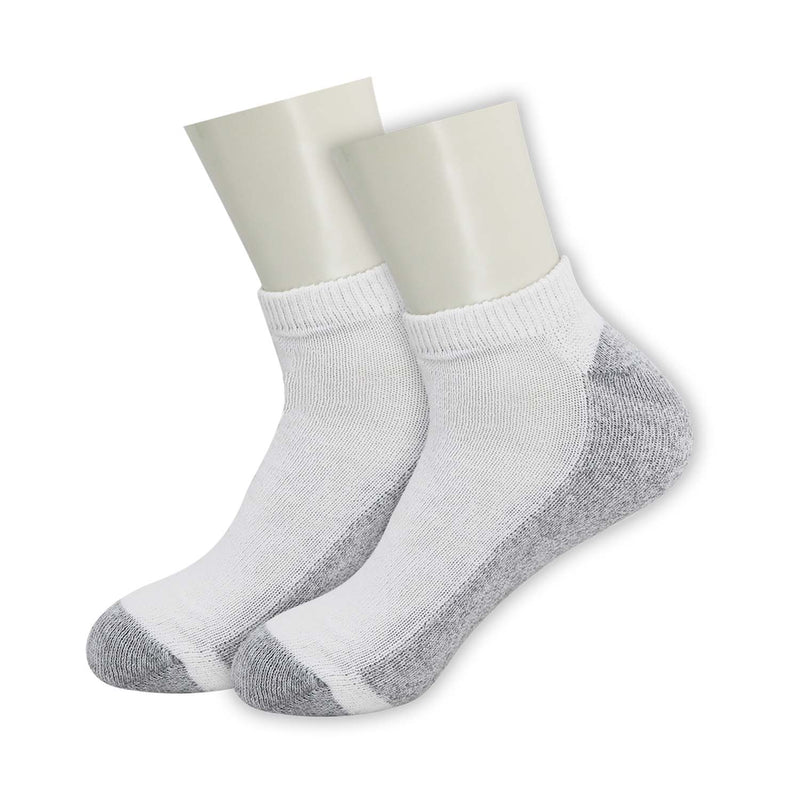 Men's Low Cut Wholesale Sock, Size 10-13 In White - Bulk Case of 120 Pairs