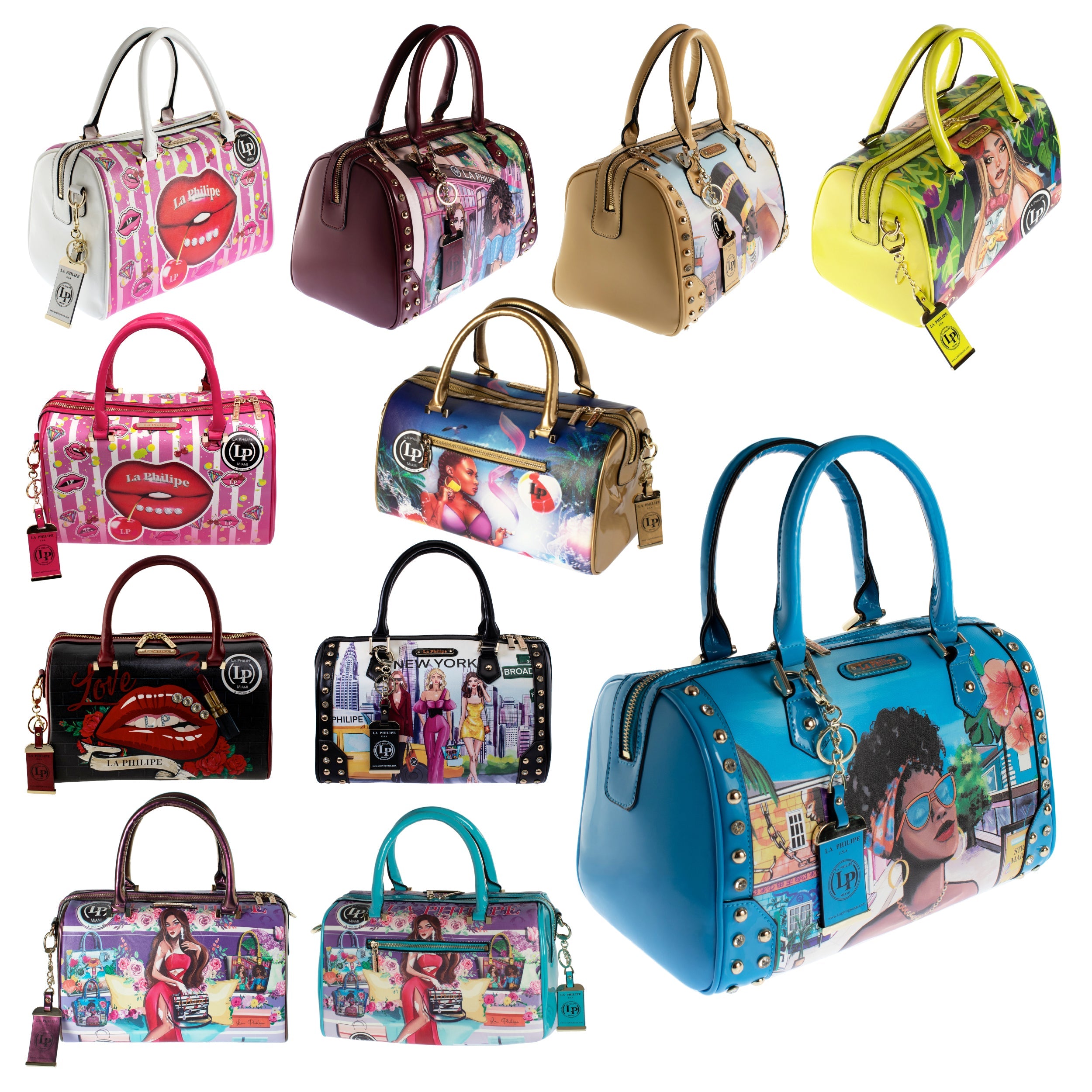 Women's Wholesale Tote in Assorted Print - Bulk Case of 24