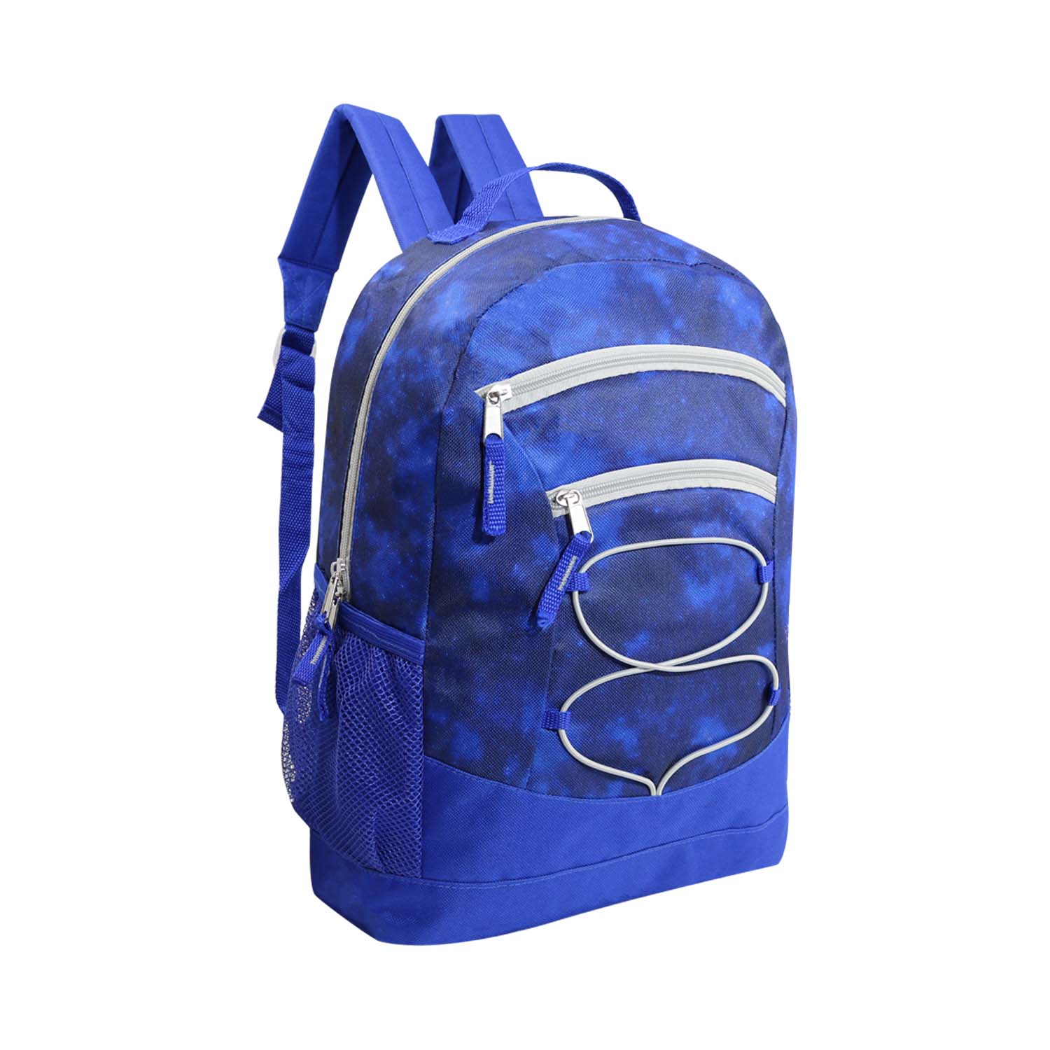 17" Bungee Wholesale Backpack In 8 Prints - Bulk Case Of 24 Backpacks