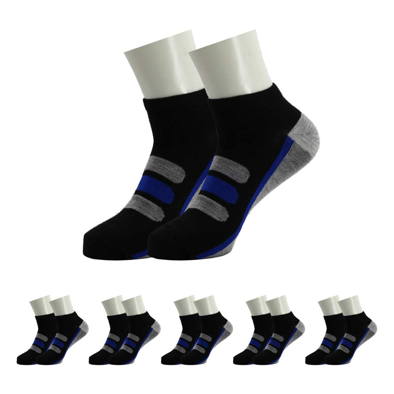 144 Pairs - Wholesale Ankle Bulk Socks - Fits Sizes 10-13- Assorted Colors/Patterns