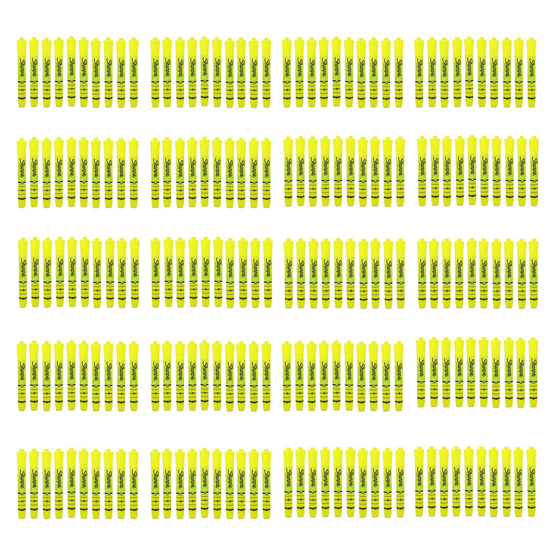 200 Ink Indicator Highlighters in Yellow - Bulk School Supplies Wholesale Case of 200 -Ink Indicator Highlighters